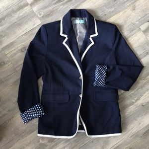 Super Fun Lined Navy Blue Blazer